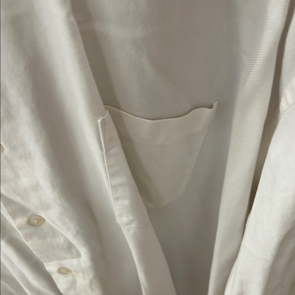 Pronto Uomo 100% Cotton White Dress Shirt Classic Elegance sz 20 - Picture 3 of 4